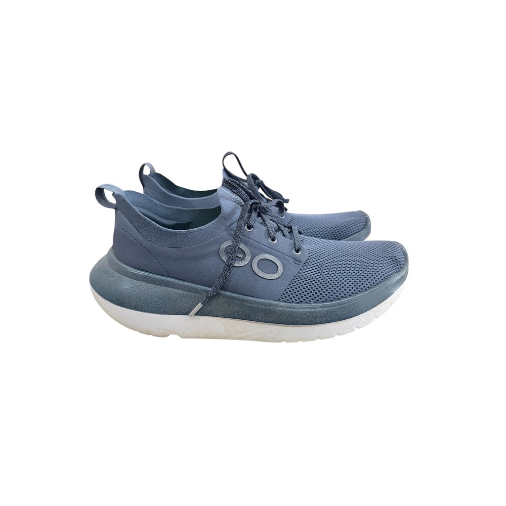 Oofos OOmg Sport Low Shoes Mens 8 Slate Blue Recovery Sneakers OOfoam Mesh